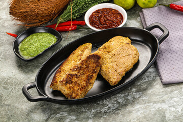 Indian chiken kebab minced meat