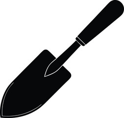 garden trowel silhouette vector illustration