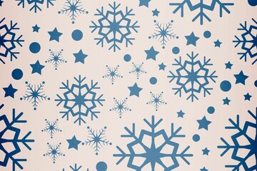 Digitally generated Snowflake pattern