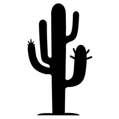 Obraz premium black and white cactus