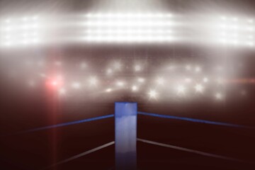 Composite image of boxing ring
