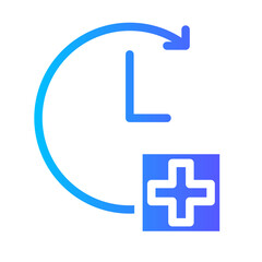 Fototapeta premium recovery gradient icon