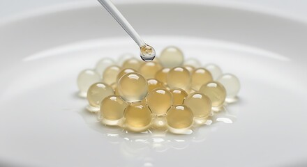 Golden Spheres: A Minimalist Study in Light and Texture