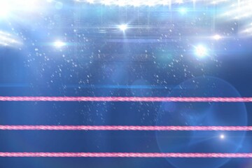 Composite image of boxing ring