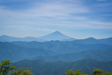 鷹巣山から見る富士山