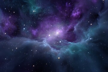 Obraz premium Abstract space background with purple and blue color