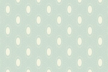 Blue and cream patterned wallpaper