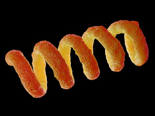 Spiral Bacteria 3D Render - Microscopic View of Spirillum or Spirochete