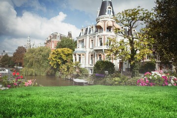 Digital composite of Sunny day by the river