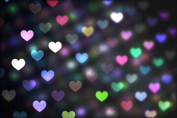 Digitally generated Valentines heart pattern