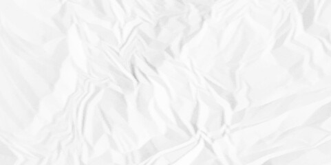 Fototapeta premium White crumpled paper Blank white crumpled and creased paper poster. 
