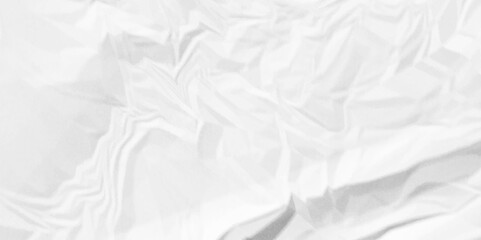 White crumpled paper Blank white crumpled and creased paper poster.	