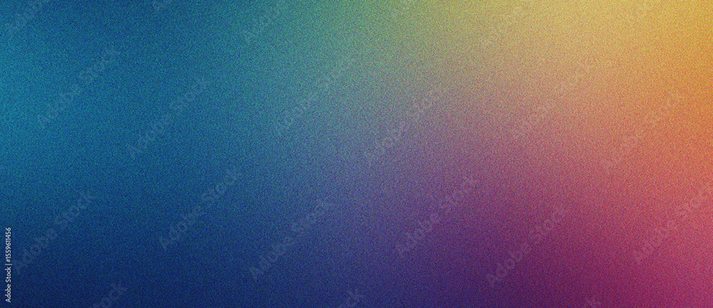 Aufkleber blue, khaki and coral gradient noise texture effect with soft grain for print and digital art