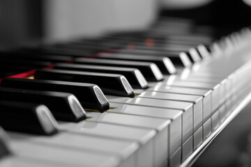 Piano keys background