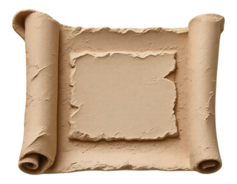 Ancient Scroll with Blank Space for Text
