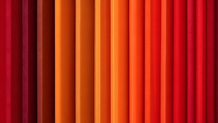 Abstract Warm Gradient: Vertical Stripes of Red, Orange, and Burgundy Hues.