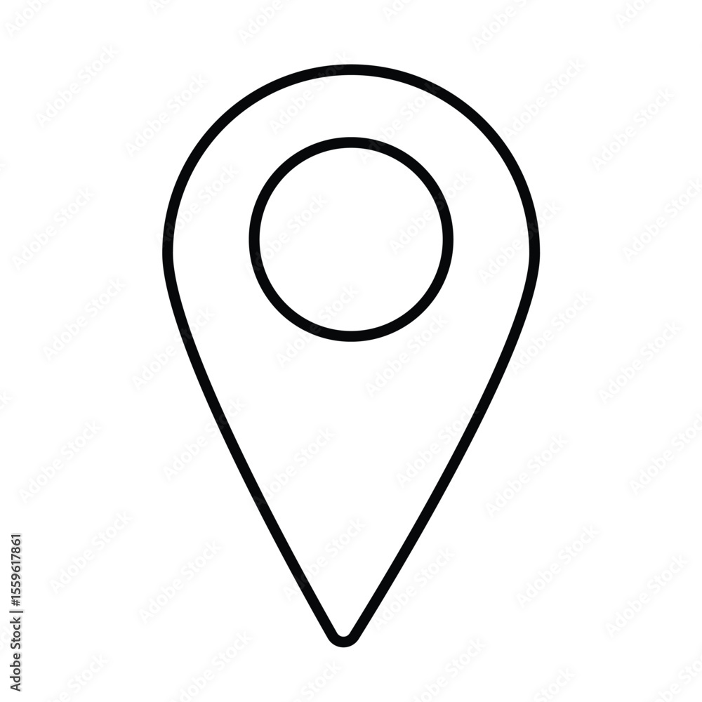 Fototapete location pin icon.location and map pin icon set vector design.location icon set.gps location symbol 
