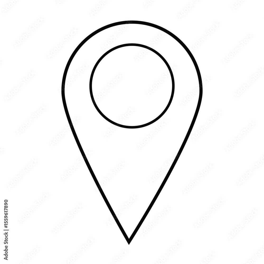 Fototapete location pin icon.location and map pin icon set vector design.location icon set.gps location symbol 
