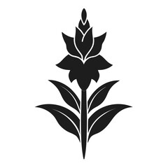 Gladiolus Vector Icon: Elegant Floral Design for Digital Projects