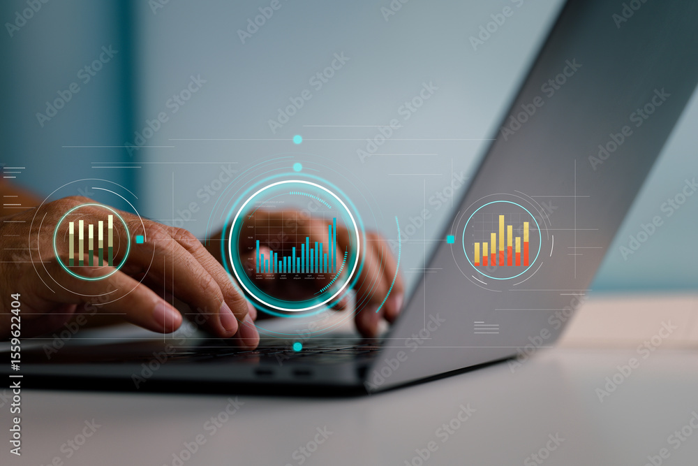 Aufkleber Hands-on data analysis in business tech environment
