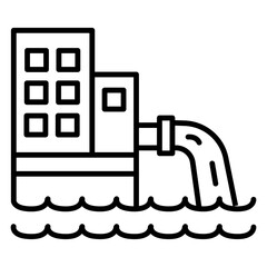 Water Waste Pipe Vector