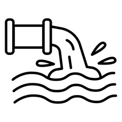 Water Waste Pipe Vector