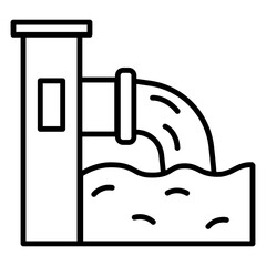Water Waste Pipe Vector