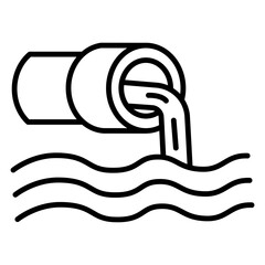 Water Waste Pipe Vector