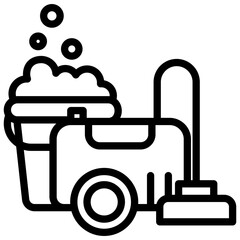 janitorial services line icon