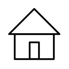 house, home, property, real estate, build icon, symbol, sign isolated on transparent background. Png