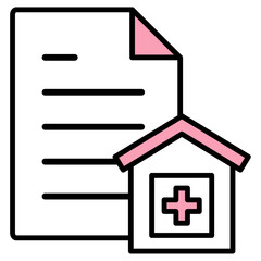 イラストアイコン素材：医療ファイル