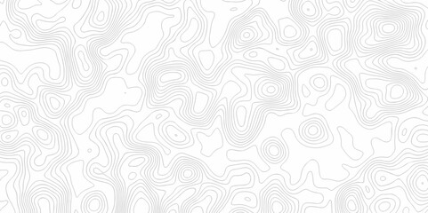 Abstract Modern location topography discovery vector topo map design White background with topographic world grid wave Topographic map geographic line texture.	