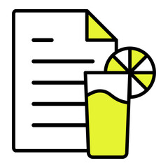 イラストアイコン素材：ドリンクファイル