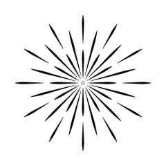 Sunburst Sun Ray &ndash; Radiating Light Beam Line Design Design. EPS vector illustration