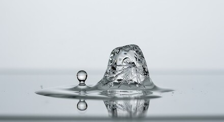 Water Droplet Collision: Crystallized Moment of Impact