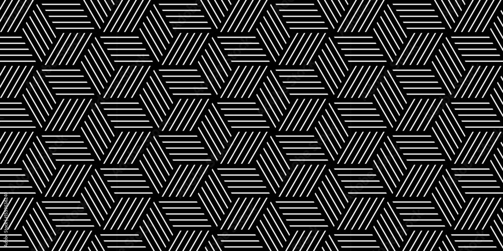 Poster vector geometric diagonal fabric waves seamless line texture. seamless pattern abstract geometric wi