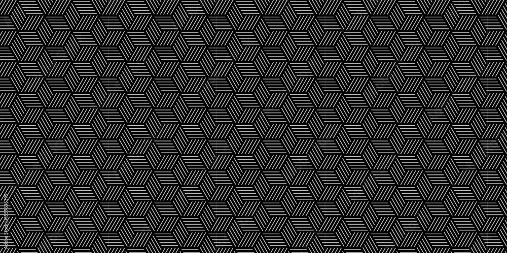 Poster vector geometric diagonal fabric waves seamless line texture. seamless pattern abstract geometric wi