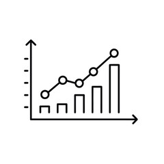 Line Graph Showing Positive Growth and Progress