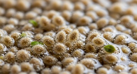 Close up view of a cactus plant showing natural texture and organic pattern