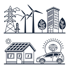 Obraz premium vector illustration of a house