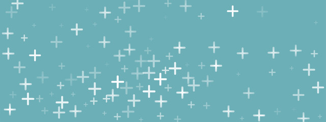 A plus sign on an abstract green background symbolising health, with elements of a hospital or medicine. Vector design for education, wallpaper or nature themes. Seamless graphic pattern.