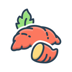 Vector color shadow icon for Tubers