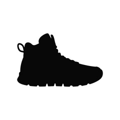 Hiking Boot Silhouette Outdoor Footwear for Adventure and Exploration