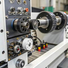 Fototapeta premium cnc machines view