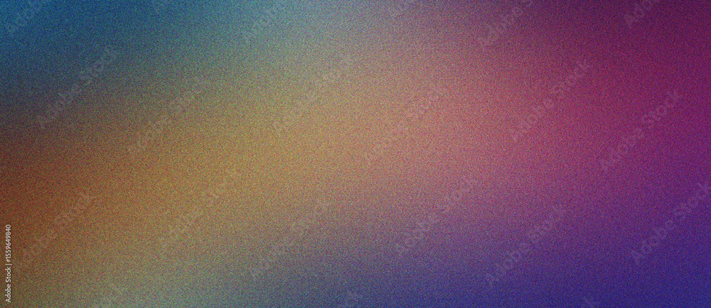 Poster khaki, mint and indigo gradient smooth noise texture background with artistic grain overlay and subt