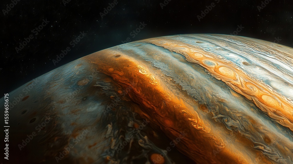Poster blazing planet exploding in a colorful nebula, surrounded by countless a creating scene dramatic cos