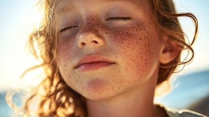 Close-up of a child's face