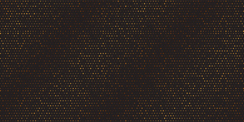 Elegant Black Background with Golden Halftone Dots
