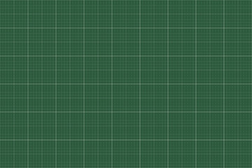 Fototapeta premium Green Cutting Mat Style Grid Paper with Gray Lines – Vector Background