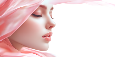 Confident Woman Portrait with White Background Empowerment Concept